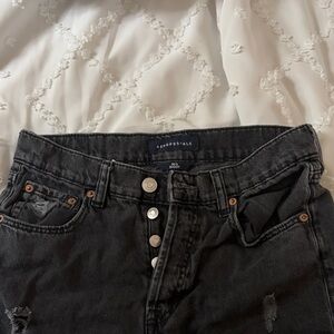 Aeropostale Women's High Rise Charcoal Jeans